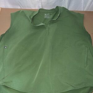 Figs Fern Green Technical Collection Rafaela Scrub Top